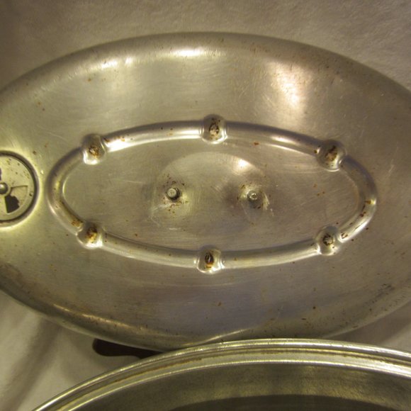 VTG ACUCO OVAL ROASTER PAN, ALUMINM WITH LID - Picture 3 of 8
